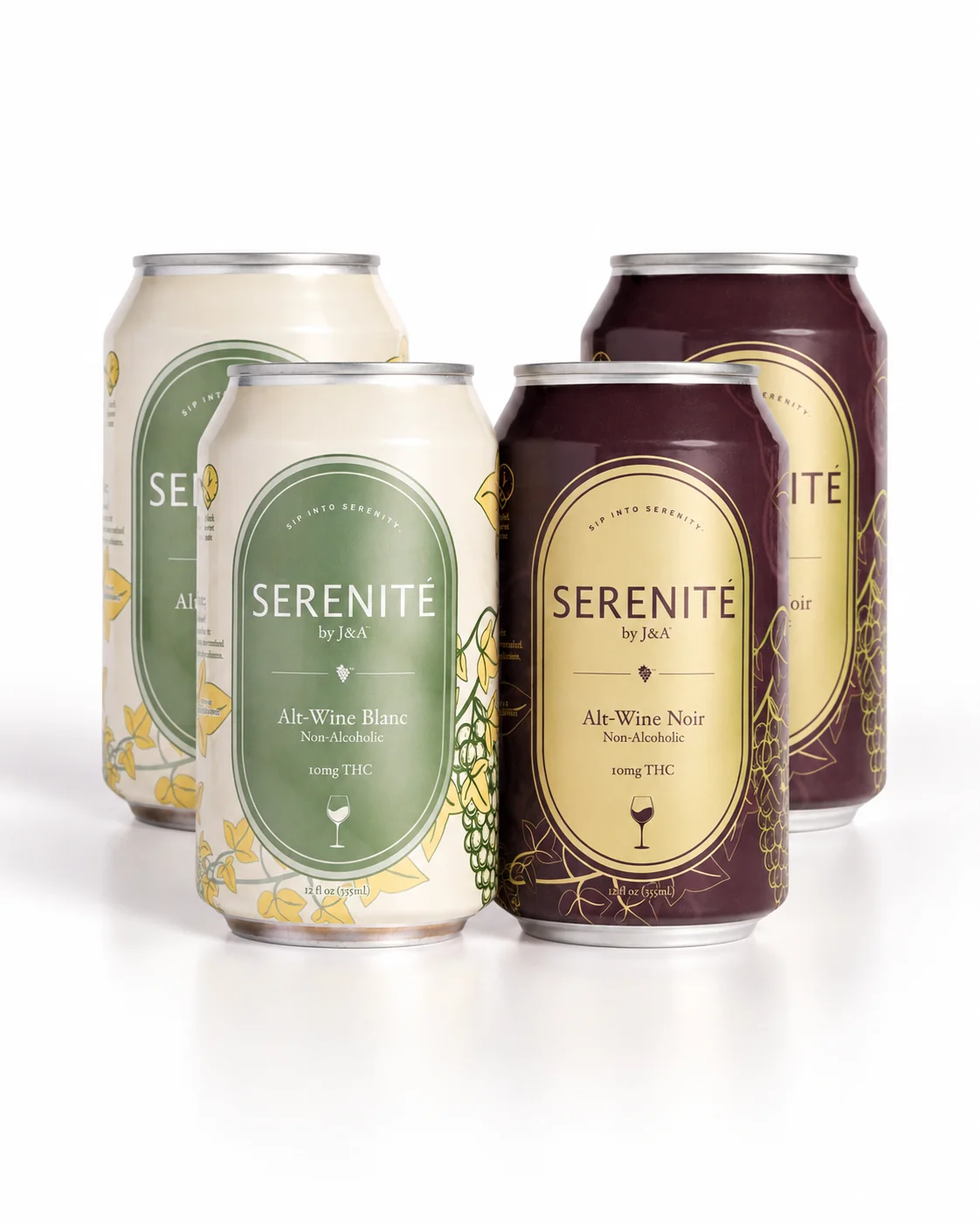 Serenité Combo 4-Pack with 2 Blanc cans and 2 Noir cans